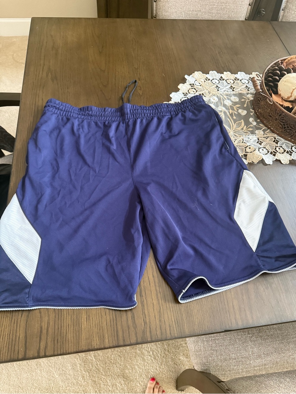 Men's Athletic Navy Blue Mesh Shorts Under Armour